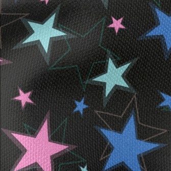 Dark Shining Stars Waterproof Canvas