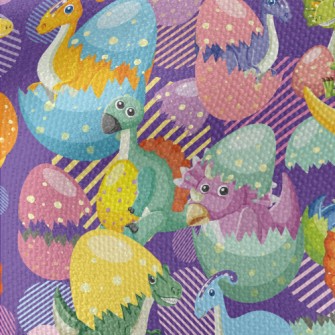 Colorful Dinosaurs Waterproof Canvas