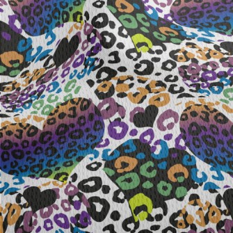 Gorgeous Leopard Heart Athletic Mesh Flat Back