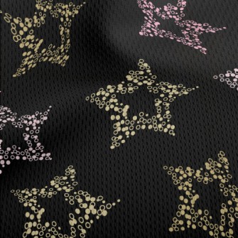 Sequined Stars Athletic Mesh Flat Back