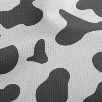 Classic Cow Pattern Athletic Mesh Flat Back