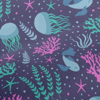 Jellyfish Seagrass Coral Performance Linen