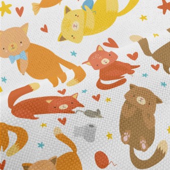 Innocent Cute Cat Performance Linen