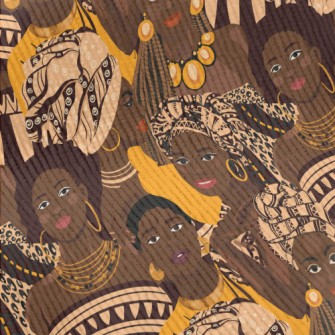 Dark African Girl Standard Corduroy