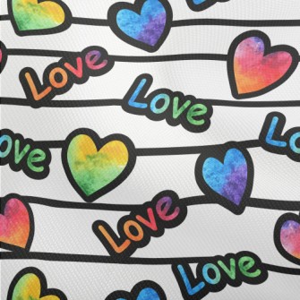 Stripe Smudged Heart Dobby