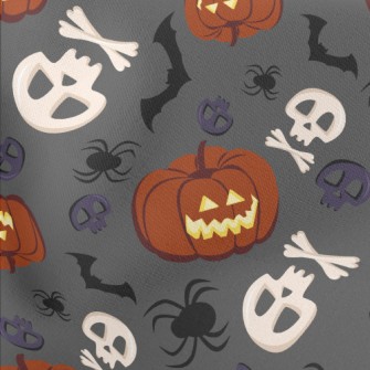 Mean Pumpkin Skull Stretch Ponte