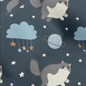 Cosmic Star Cat Micro Fleece