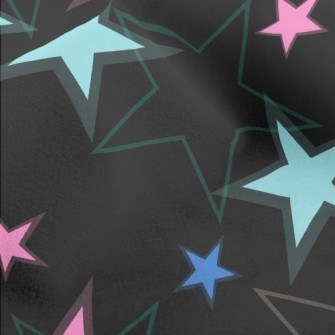 Interlaced Overlapping Stars Micro Fleece