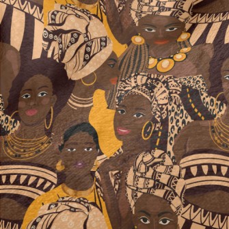 Dark African Girl Minky
