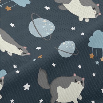 Cosmic Star Cat Piqué