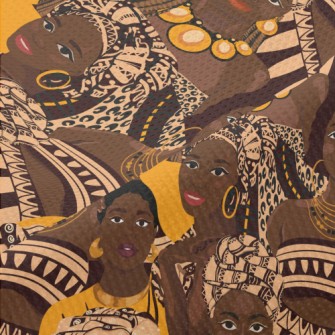 Dark African Girl Piqué