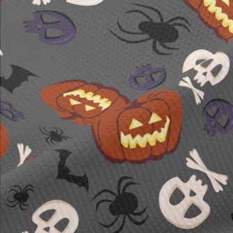 Mean Pumpkin Skull Piqué