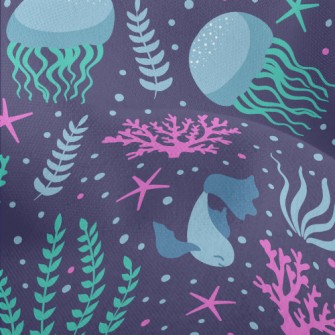 Jellyfish Seagrass Coral Lightweight Performance Linen