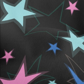 Interlaced Overlapping Stars Lightweight Performance Linen