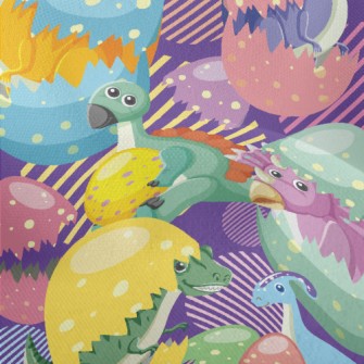 Colorful Dinosaurs Lightweight Performance Linen
