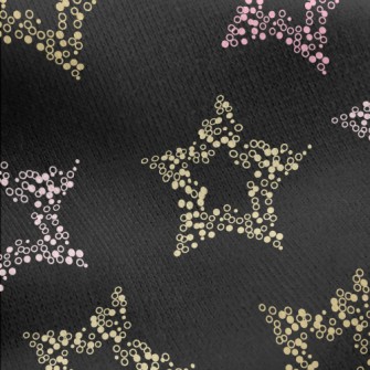 Sequined Stars Jersey Backed Fleece