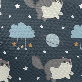 Cosmic Star Cat Pongee