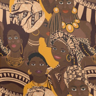 Dark African Girl Pongee