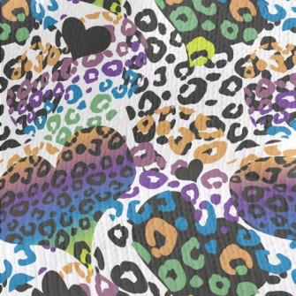Gorgeous Leopard Heart Stretch Jersey