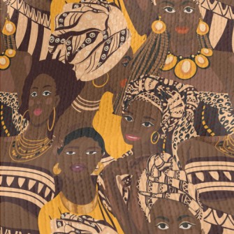 Dark African Girl Stretch Jersey