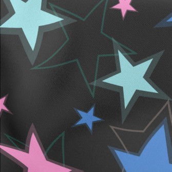 Dark Shining Stars Lightweight Cotton Poplin