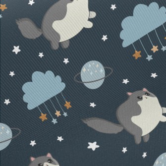 Cosmic Star Cat Midweight Cotton Poplin
