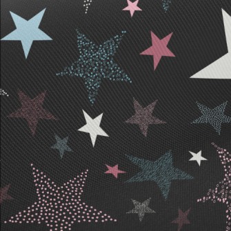 Classic Sequin Star Midweight Cotton Poplin