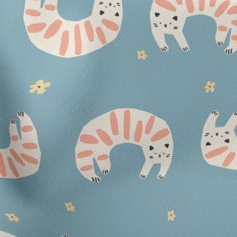 Curved Striped Cat Stretch Ponte