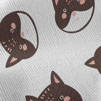 Blushing Big-headed Cat Standard Corduroy