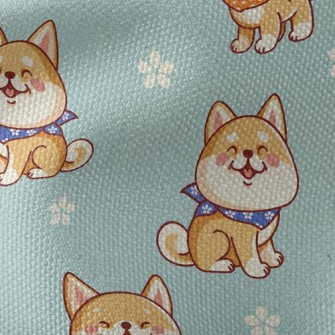 Healing Smiling Shiba Inu Waterproof Canvas