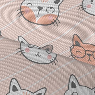 Kitten Funny Expression Waterproof Oxford