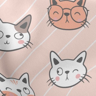 Kitten Funny Expression Stretch Ponte