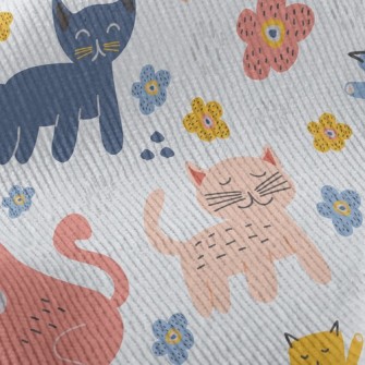 Kids Doodle Cat Standard Corduroy