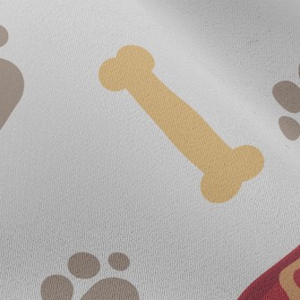 Collar Footprint Dog Bone Chiffon
