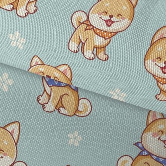 Healing Smiling Shiba Inu Waterproof Oxford