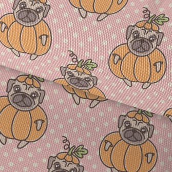 Pug In Pumpkin Outfit Waterproof Oxford