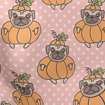 Pug In Pumpkin Outfit Stretch Ponte