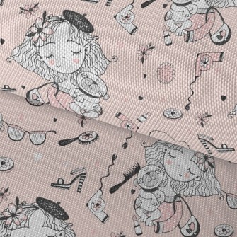 Girl Loves Dog Waterproof Oxford