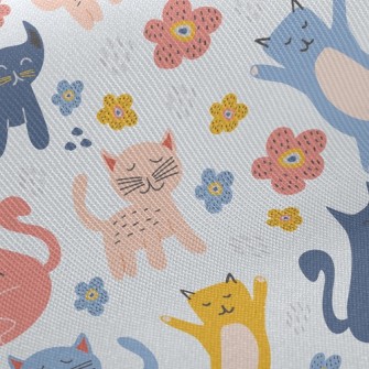 Kids Doodle Cat Twill