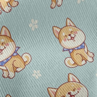 Healing Smiling Shiba Inu Standard Corduroy