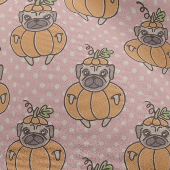 Pug In Pumpkin Outfit Chiffon