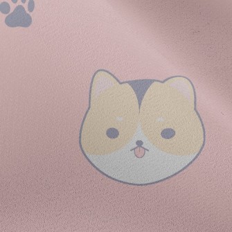 Cute Big-headed Akita Dog Chiffon