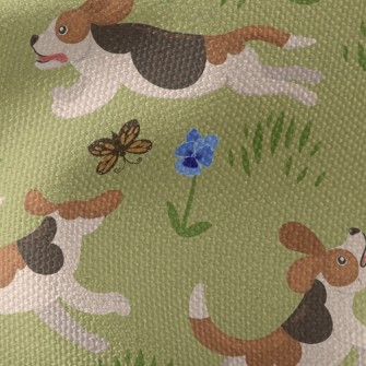 Running Beagle Waterproof Canvas