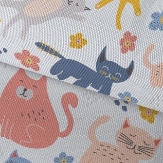 Kids Doodle Cat Waterproof Oxford