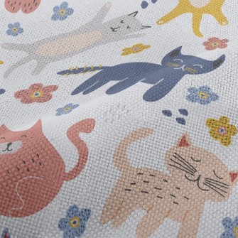 Kids Doodle Cat Performance Linen