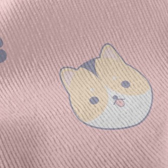 Cute Big-headed Akita Dog Standard Corduroy