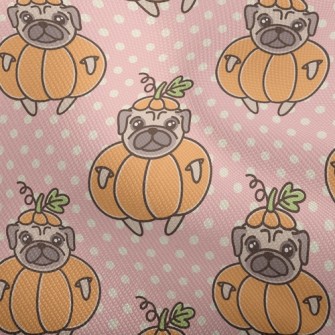Pug In Pumpkin Outfit Dobby
