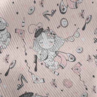 Girl Loves Dog Standard Corduroy