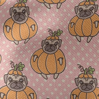 Pug In Pumpkin Outfit Waterproof Canvas