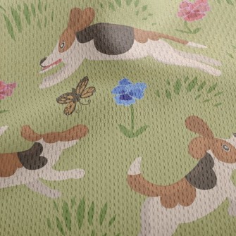 Running Beagle Athletic Mesh Flat Back